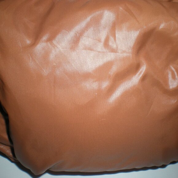 Brown Puffer Tote Bag Puffy Handbag Shoulder Bag - Picture 5 of 7